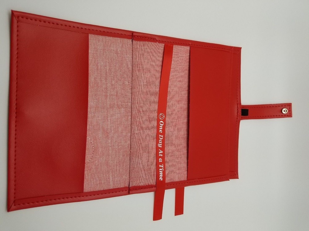 Alcoholic Anonymous Red Deluxe Double AA Book Cover