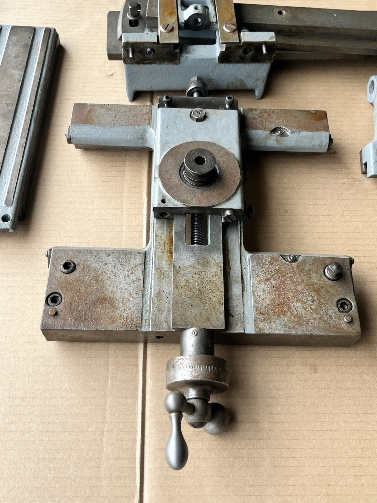 Sheldon 10” Lathe Saddle & Taper Attachment PARTS - NOT COMPLETE SEE PHOTOS