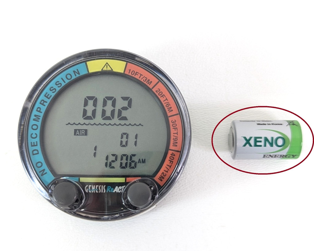 Battery for Genesis React Scuba Dive Computer Puck Module