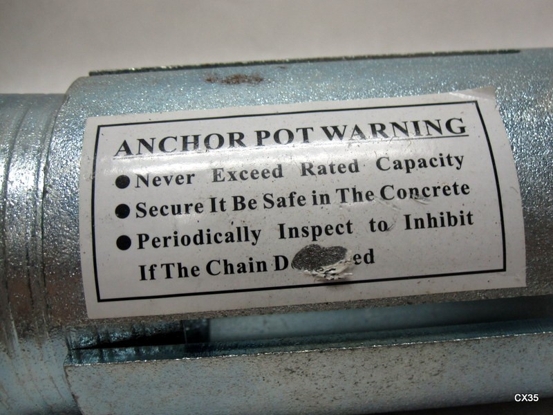 NO CHAIN Floor Anchor Pot Auto Frame Machines and Pulling Post Anchor