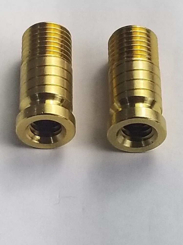 (2) 5/16 - 18 Threaded Self Aligning Brass Pool Cue Shaft Insert