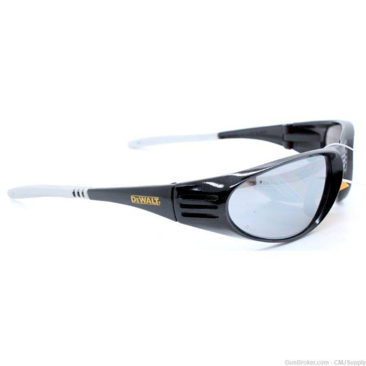 DEWALT Ventilator Black Frame Silver Lens Performance Safety Glasses
