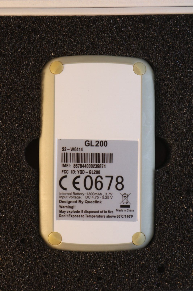 BrickHouse Security Model GL200 GPS Security Tracker w Power Charger TESTED