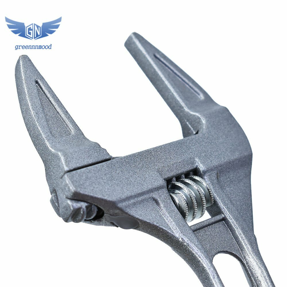 6-68mm Wide Adjustable Large Spanner Wrench Hand Nut Opening Pipe Tool Jaw