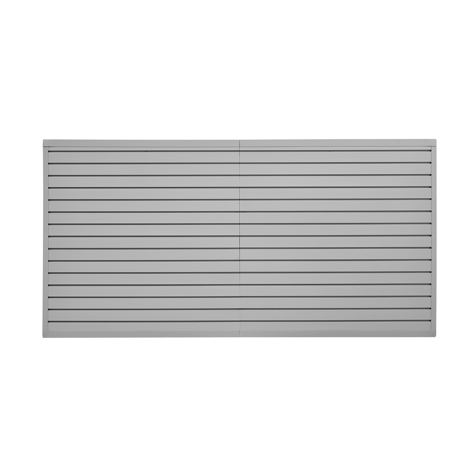 8 x 4 ft Slat Wall Paneling PVC Grey Garage Slatwall with Modular Design
