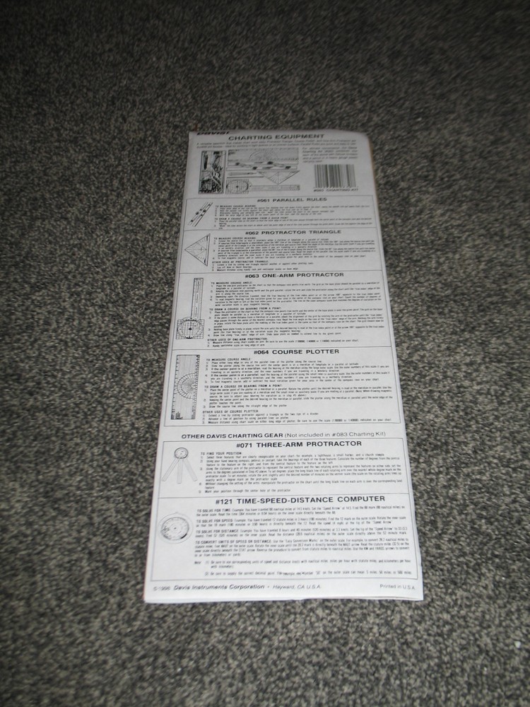Davis Instruments 083 Charting Kit