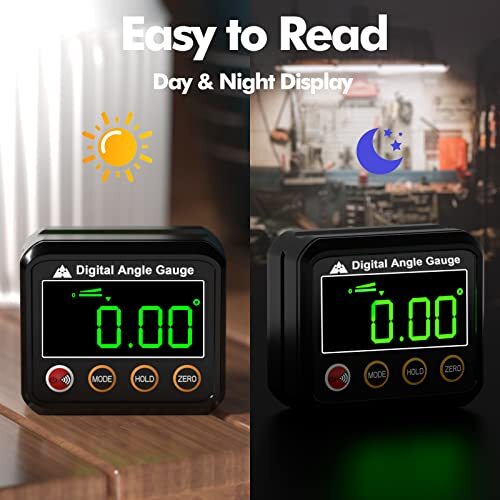 Magnetic Digital Angle Finder Protractor Inclinometer - Mini Digital Level An...