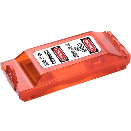 MasterLock 496B Toggle & Paddle Lockout Tagout Red Universal Wall Switch Cover