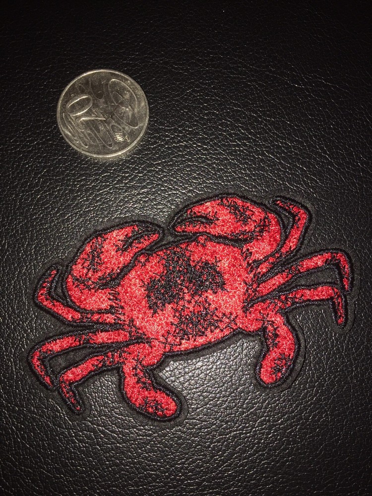 Crab Sew On Appliqués Patch 10x6cm