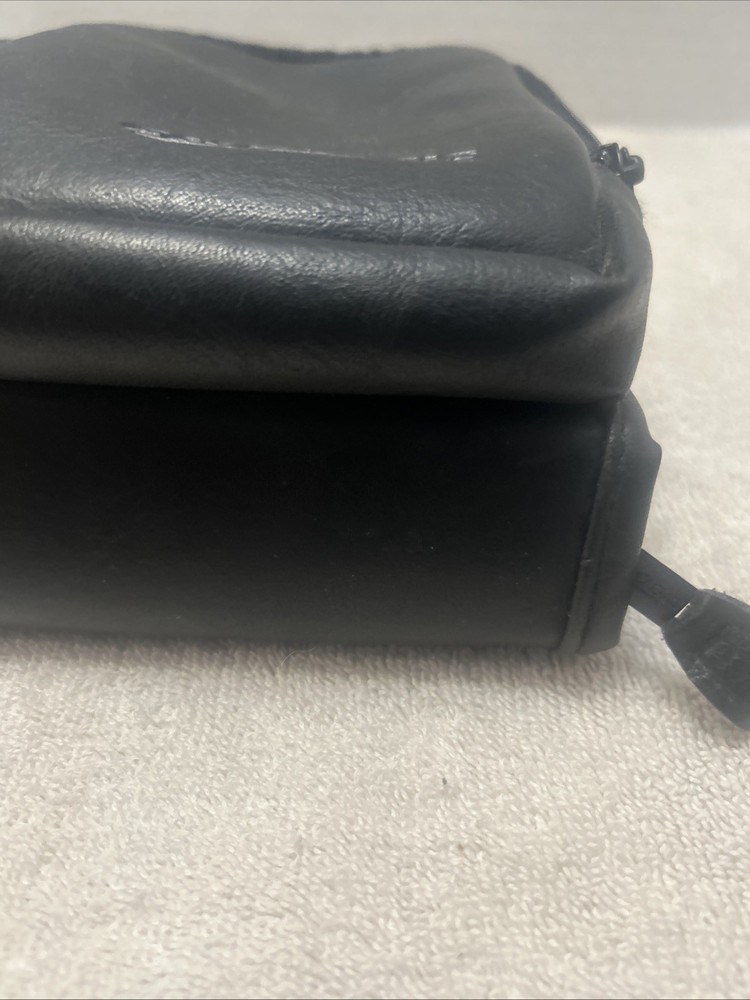 Vintage Faux Leather Case Logic CD Carrying Case Black Multiple Compartment