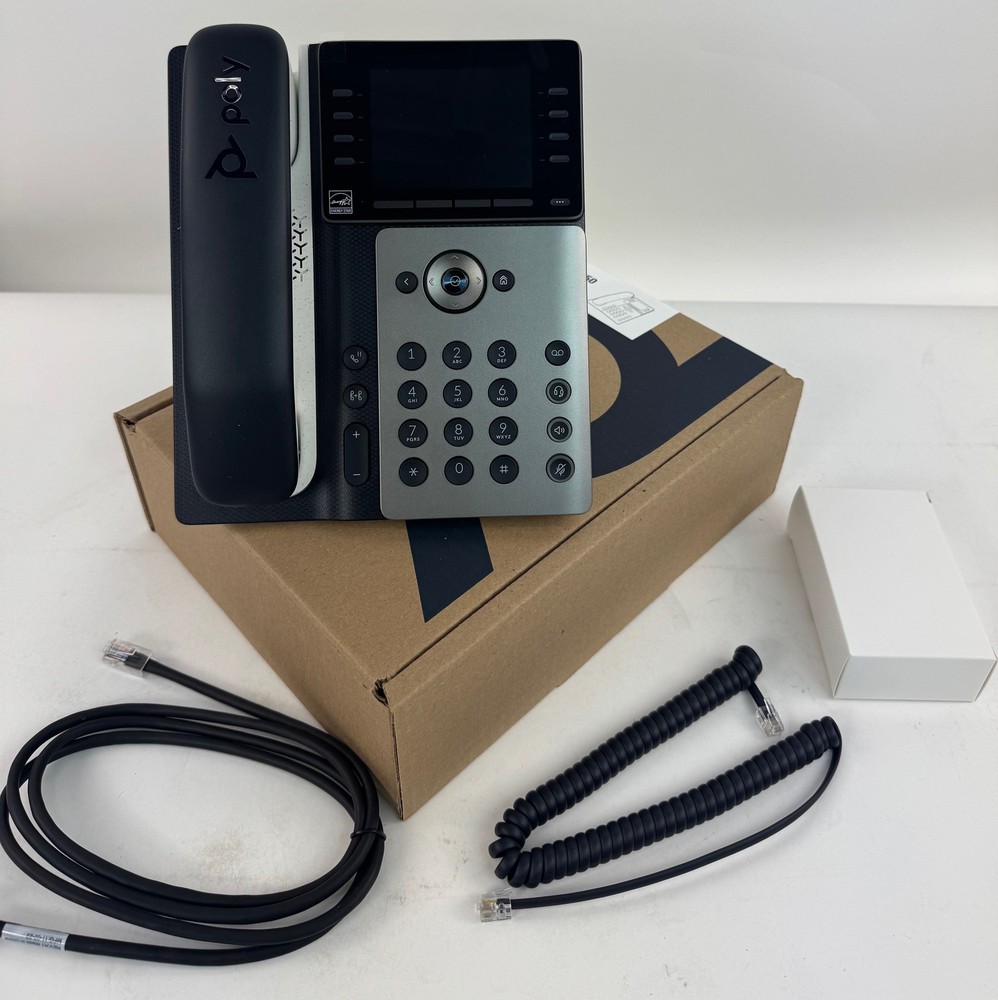 Poly Edge E350 IP Phone - 89B53AA#ABA - With Power Supply - New - Bulk