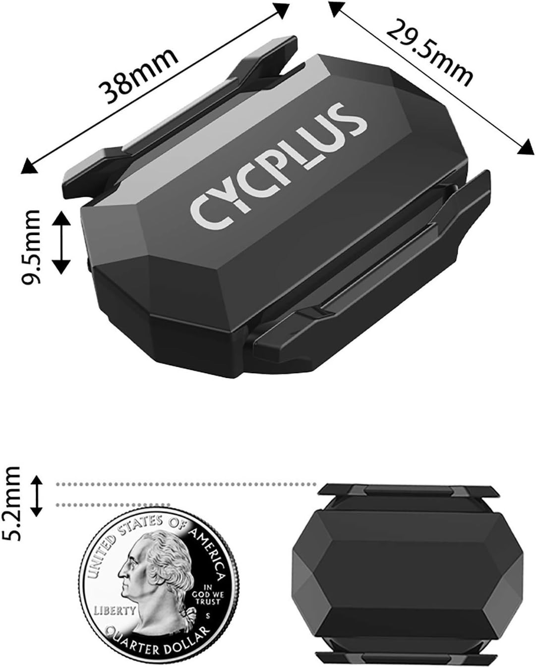 CYCPLUS Wireless Cycling Speed and Cadence Sensor Bluetooth & ANT+