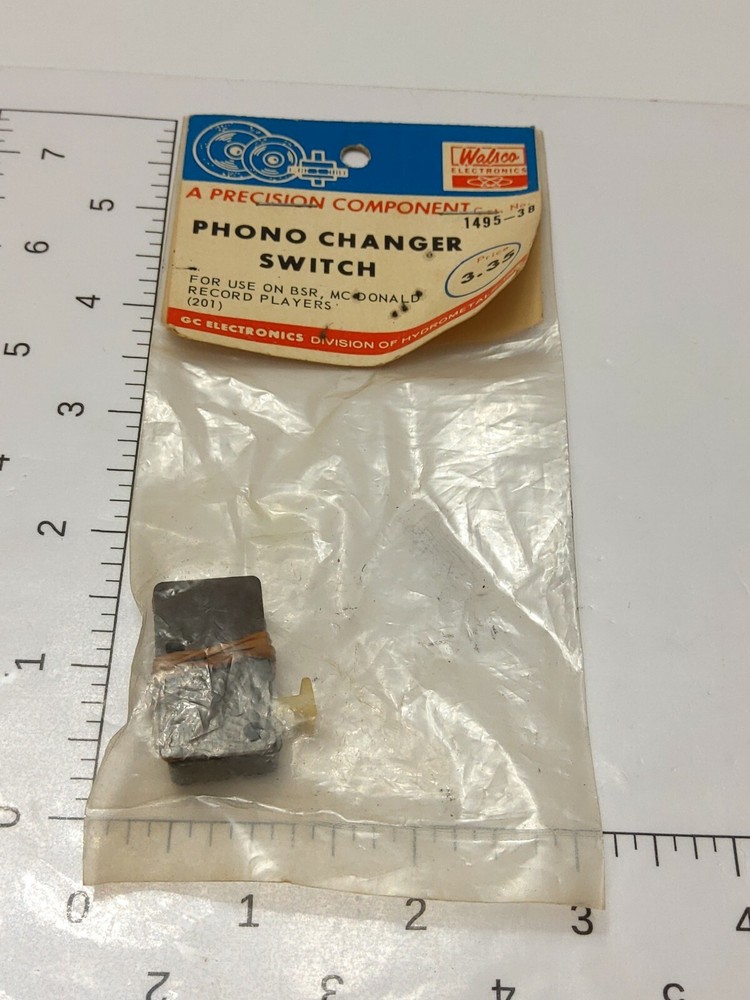 WALSCO ELECTRONICS PHONO CHANGER SWITCH 1495-38 (NOS)