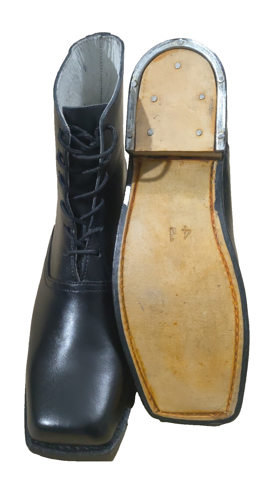 Civil War Jefferson Boot, Handmade Brogan Boot Genuine Cow Hide Leather upper.