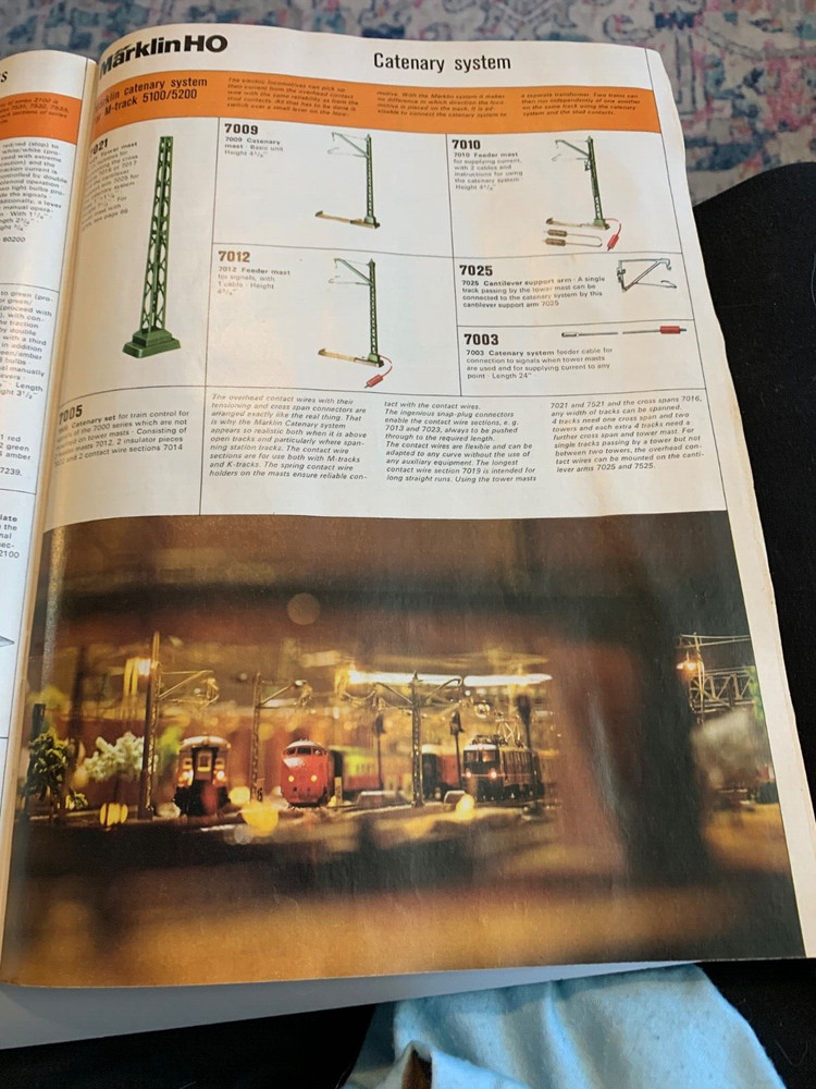 1973 Marklin E model train brochure in English