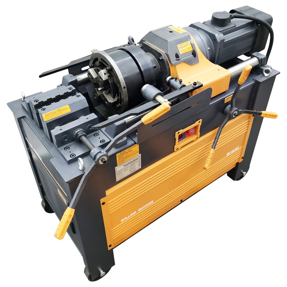 Automatic Rebar Thread Rolling Machine 220V 3PH 0.6"-1.6" Steel Bar Threading