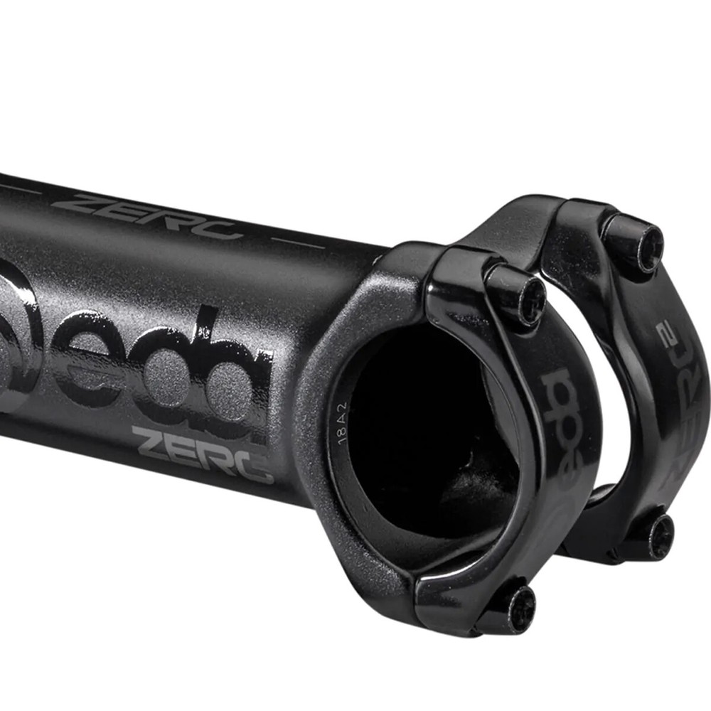 DEDA ELEMENTI Zero2 1-1/8" Black Alloy 82 Degree Stem: Various Lengths