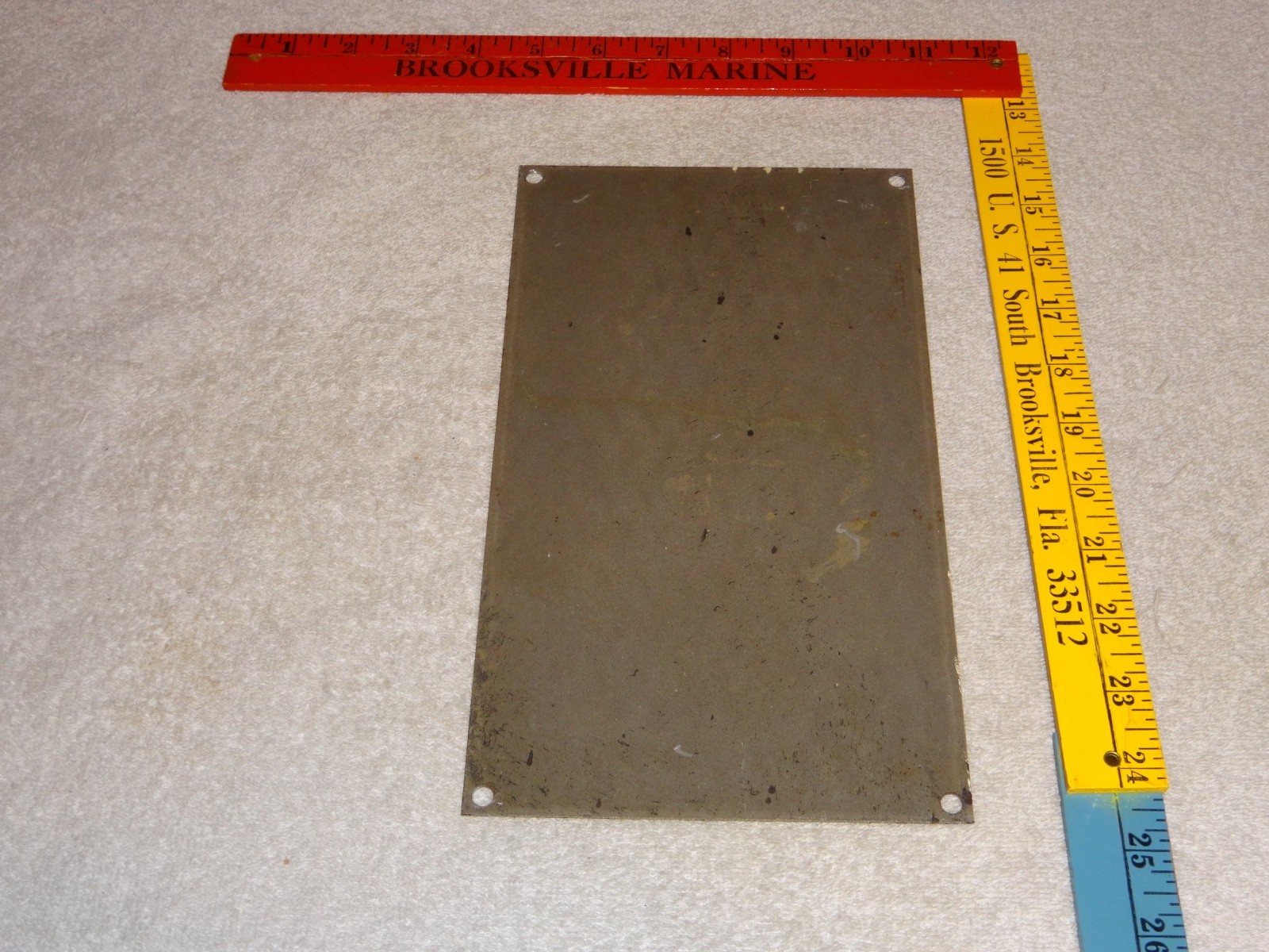 VINTAGE OLD PLANTATION COFFEE W/ PADDLE BOAT 10.5" PORCELAIN METAL GASOLINE SIGN