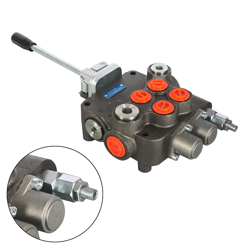 Hydraulic Directional Control Valve 2 Spool 21GPM w/Joystick / conversion plug