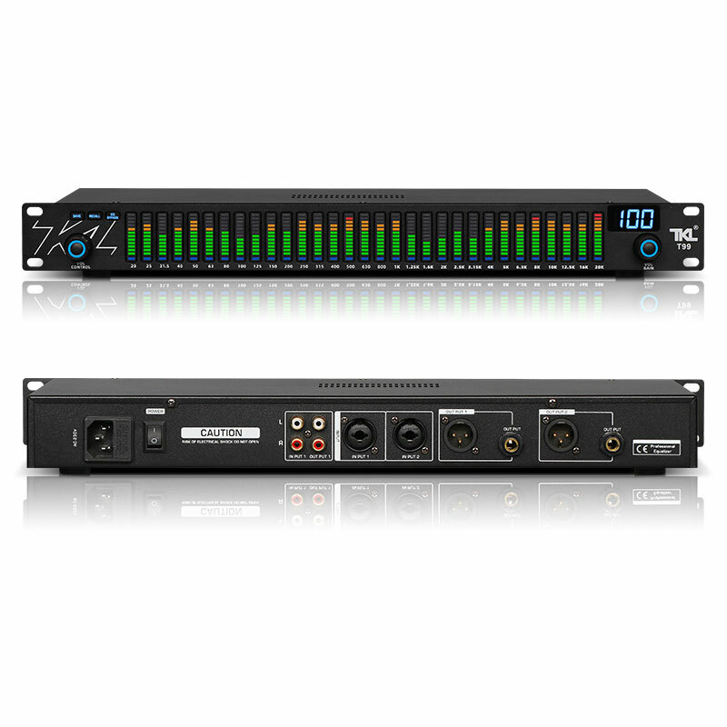 TKL T99 Digital Equalizer EQ Audio Equalizer Spectrum Display For KTV Stage
