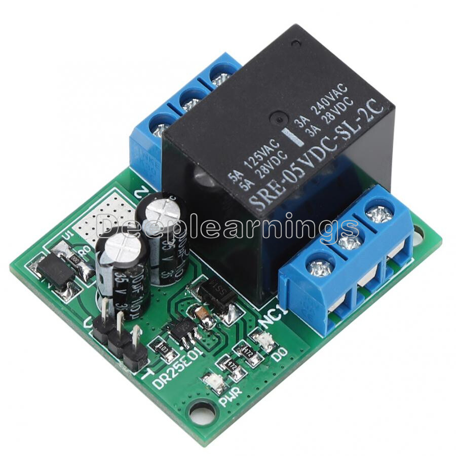 DC 5V or 6-24V Double Pole Double Throw DPDT Self-locking Bistable Relay Module