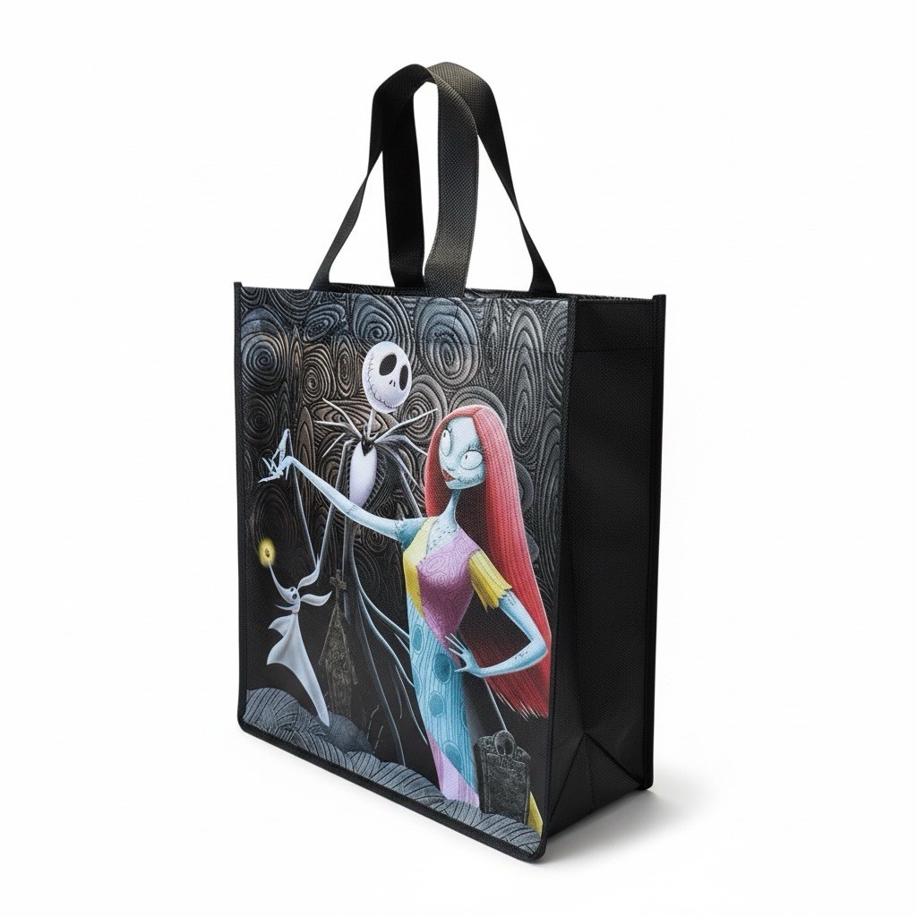 Nightmare Before Christmas Lightweight Two Handle Tote Bag New