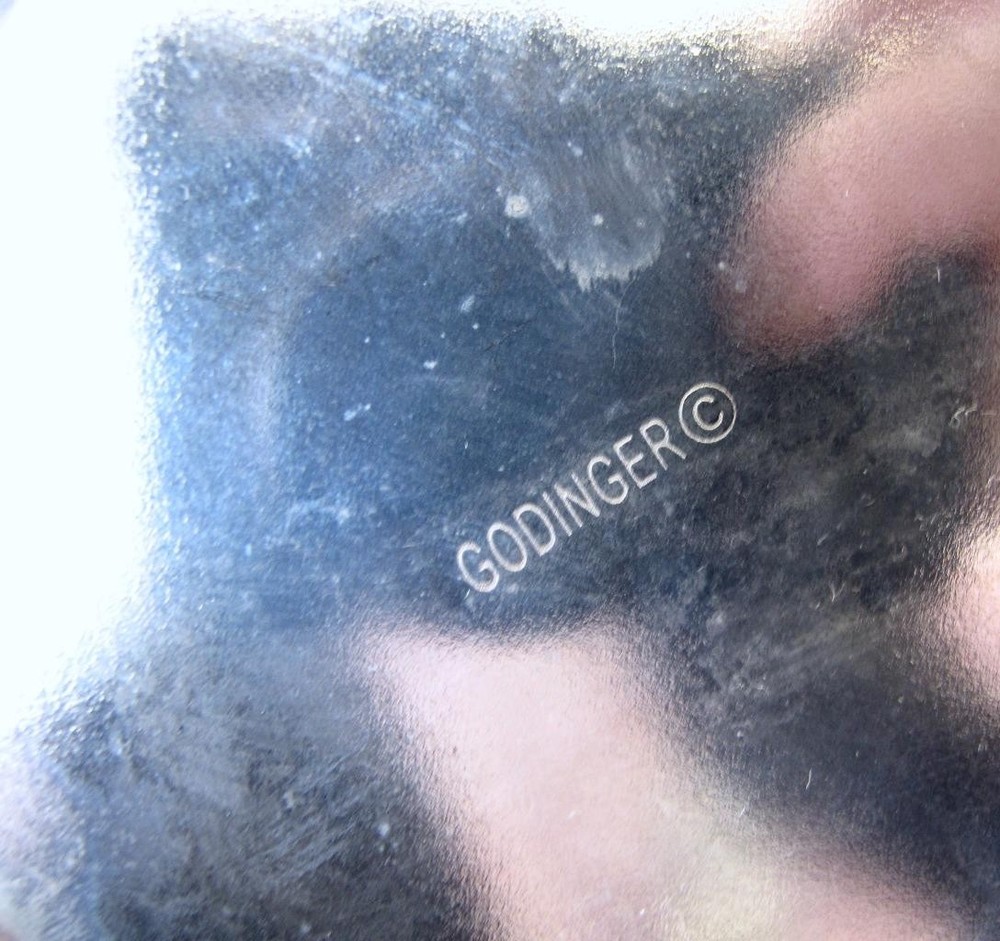 Godinger Silverplate Serving / Bread / Fruit Basket Butterfly Dragonfly Bee Bug