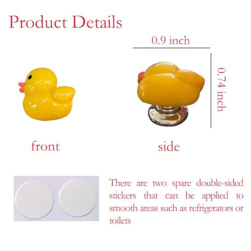 Cute Car One-Touch Start Button Cover with Engine Start/Stop Joystick,Push Duck