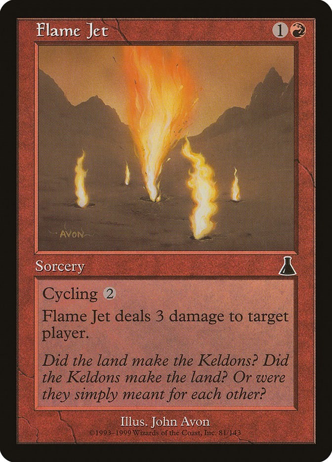 Flame Jet Urza's Destiny 81 MTG MP