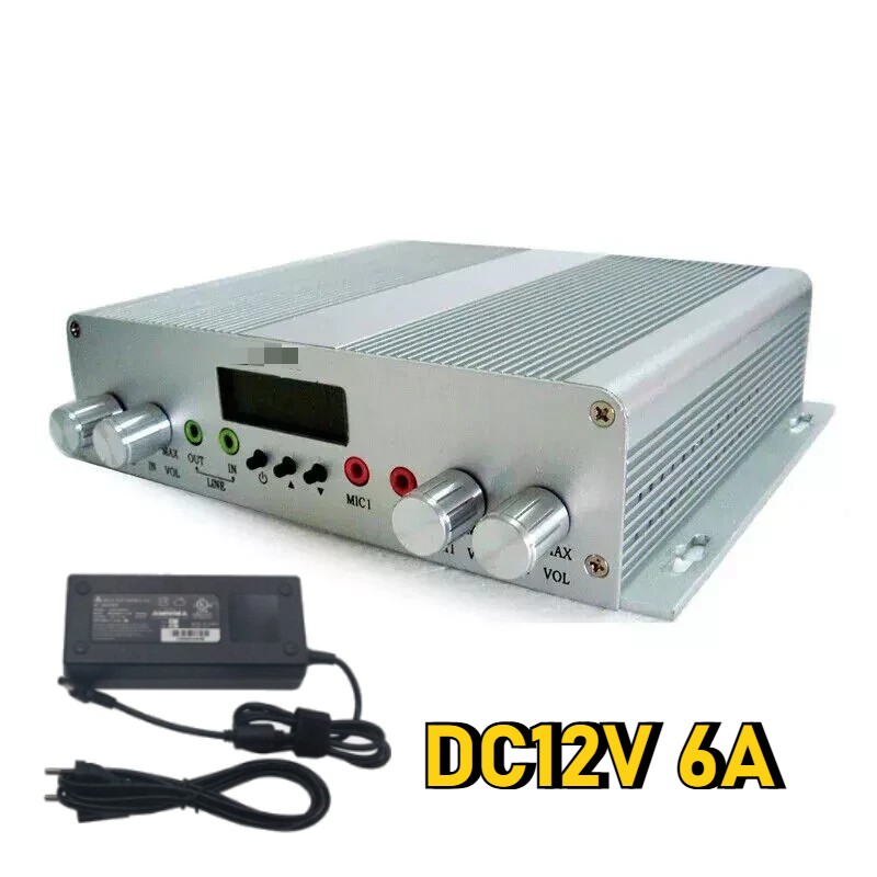 25W FM Radio Transmitter Stereo PLL Broadcast Station DC12V 6A 88MHz-108MHz New