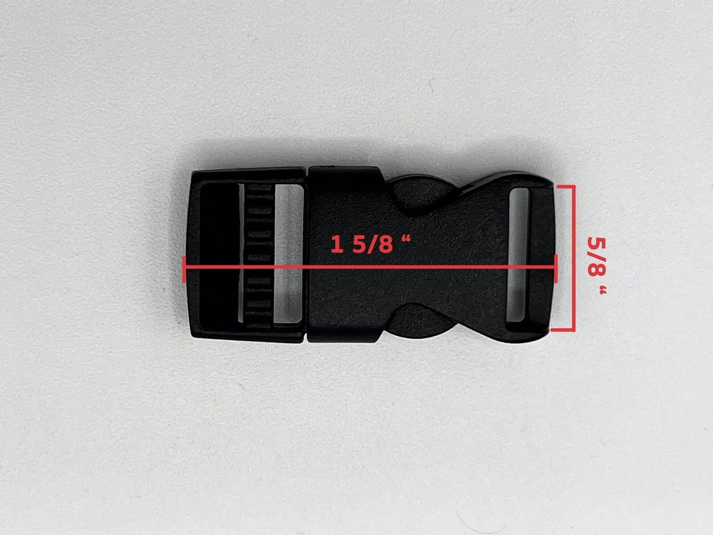 Plastic Side Release Buckles X 10pc for Webbing Bracelets Straps Etc