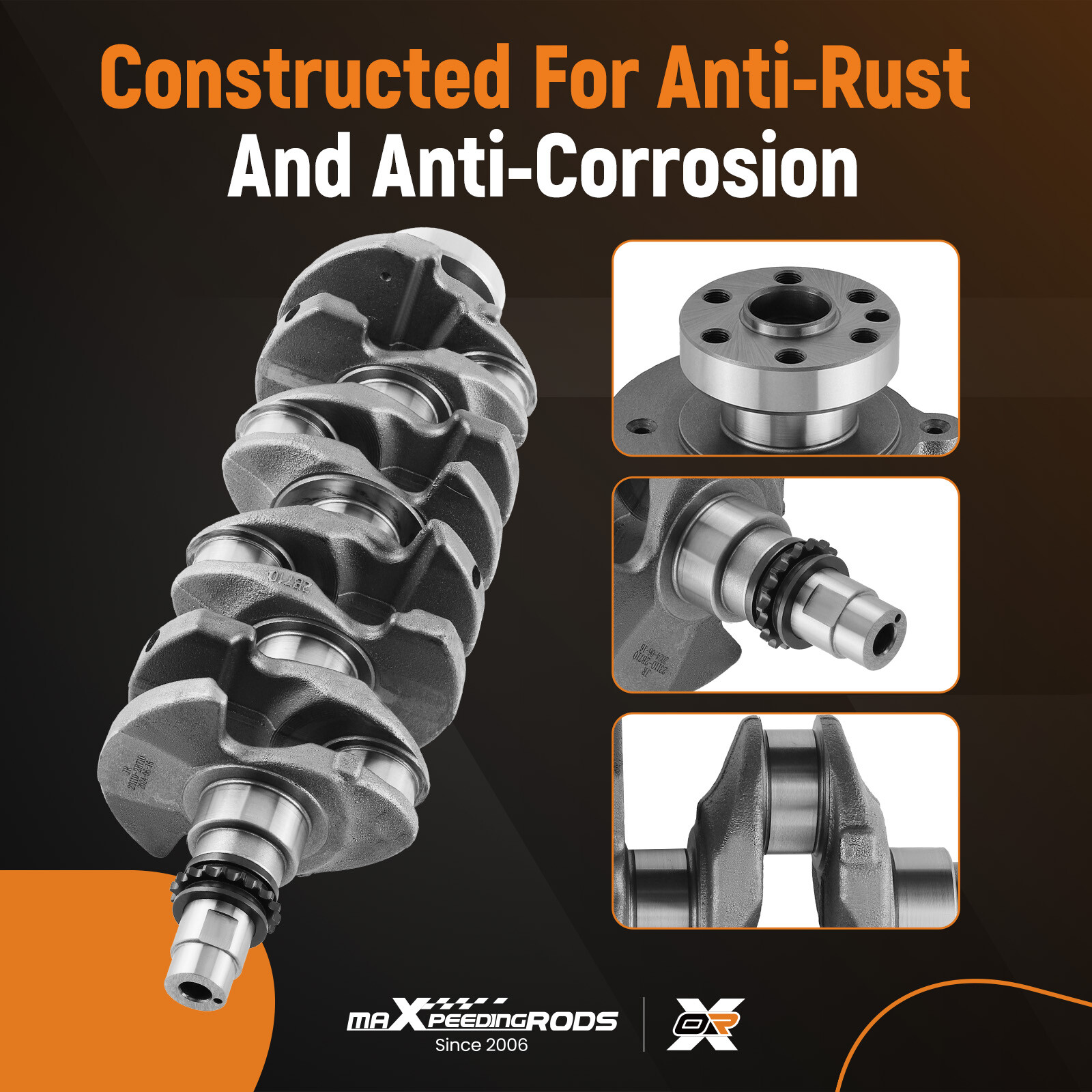 G4FJ 1.6L Turbo Engine Overhaul Rebuild Kit - Crankshaft / Rods For Hyundai KIA