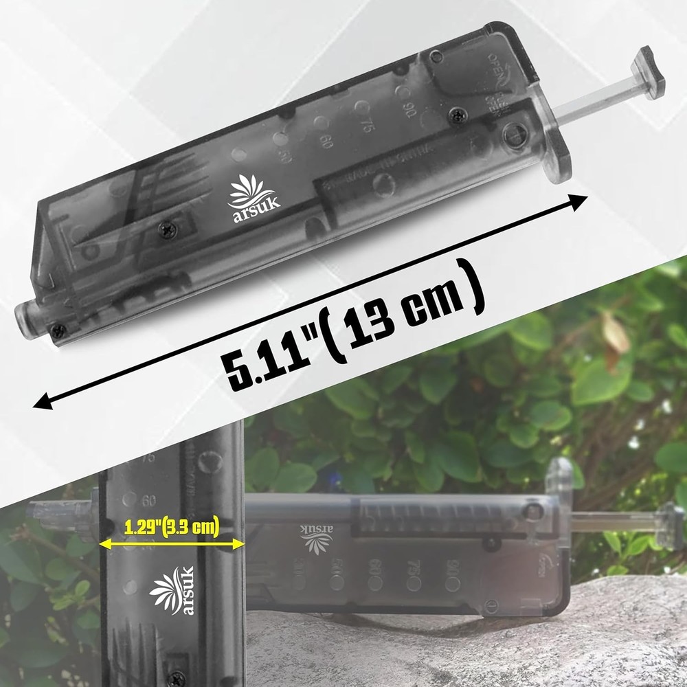 90-Round 6mm Airsoft Speed Loader - Compact Design with Universal Adapter