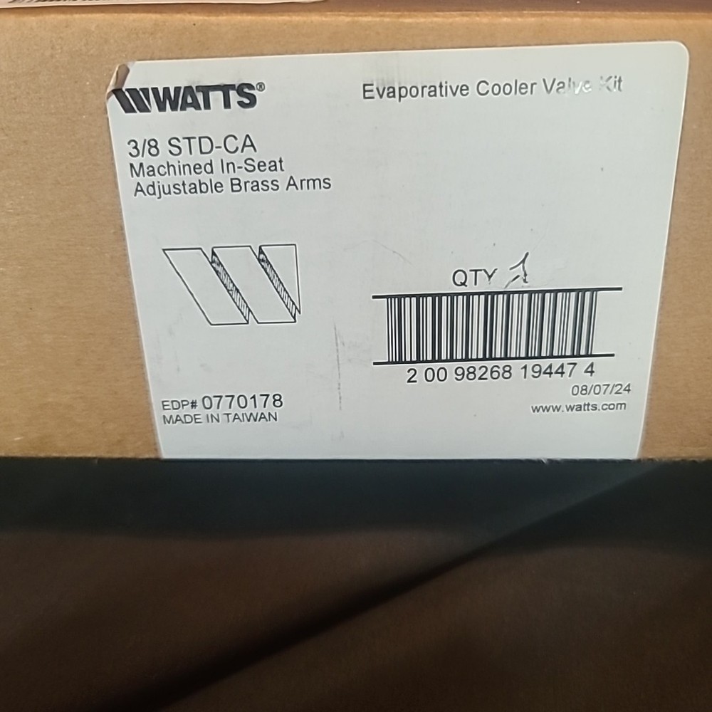 Watts 3/8 STD-CA Evaporative Cooler Valve Kit