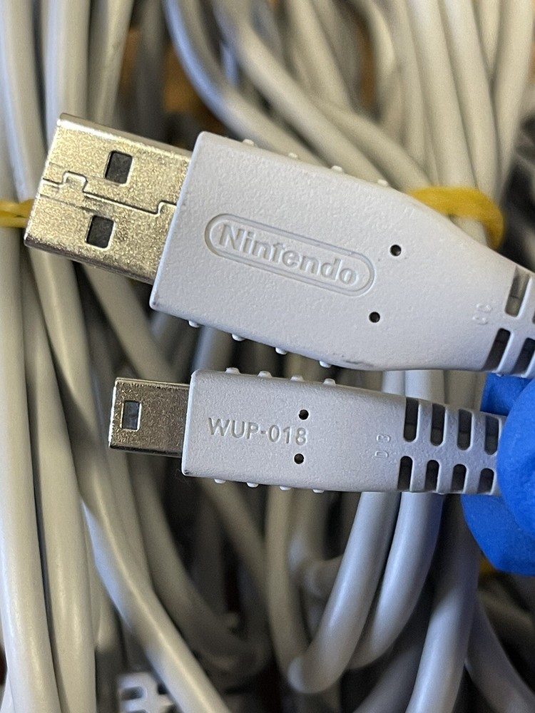 Nintendo Wii U Pro Controller USB Charging Cable WUP-018 OEM OFFICIAL Tested