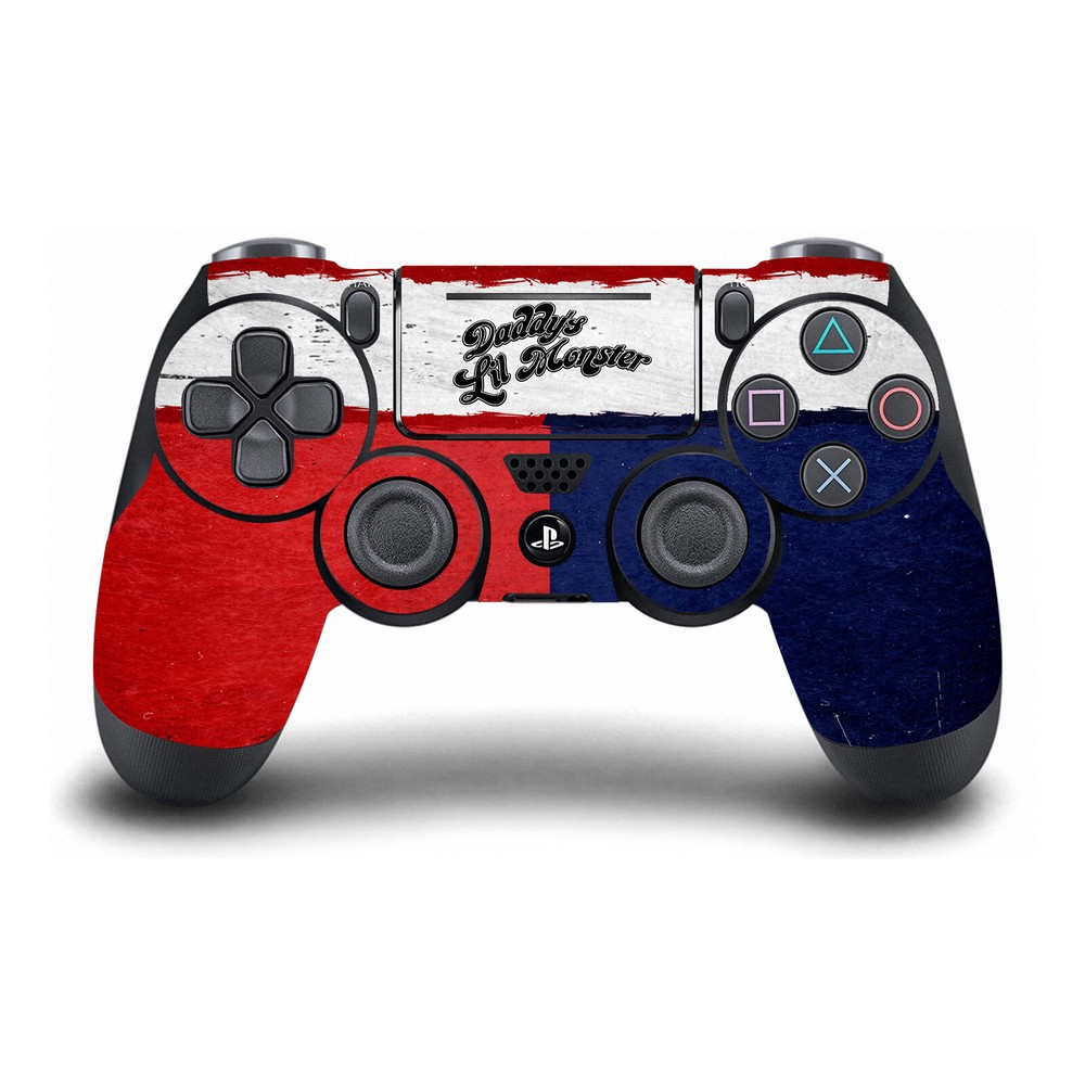 SUICIDE SQUAD 2016 GRAPHICS VINYL SKIN DECAL FOR PS4 SLIM CONSOLE & CONTROLLER