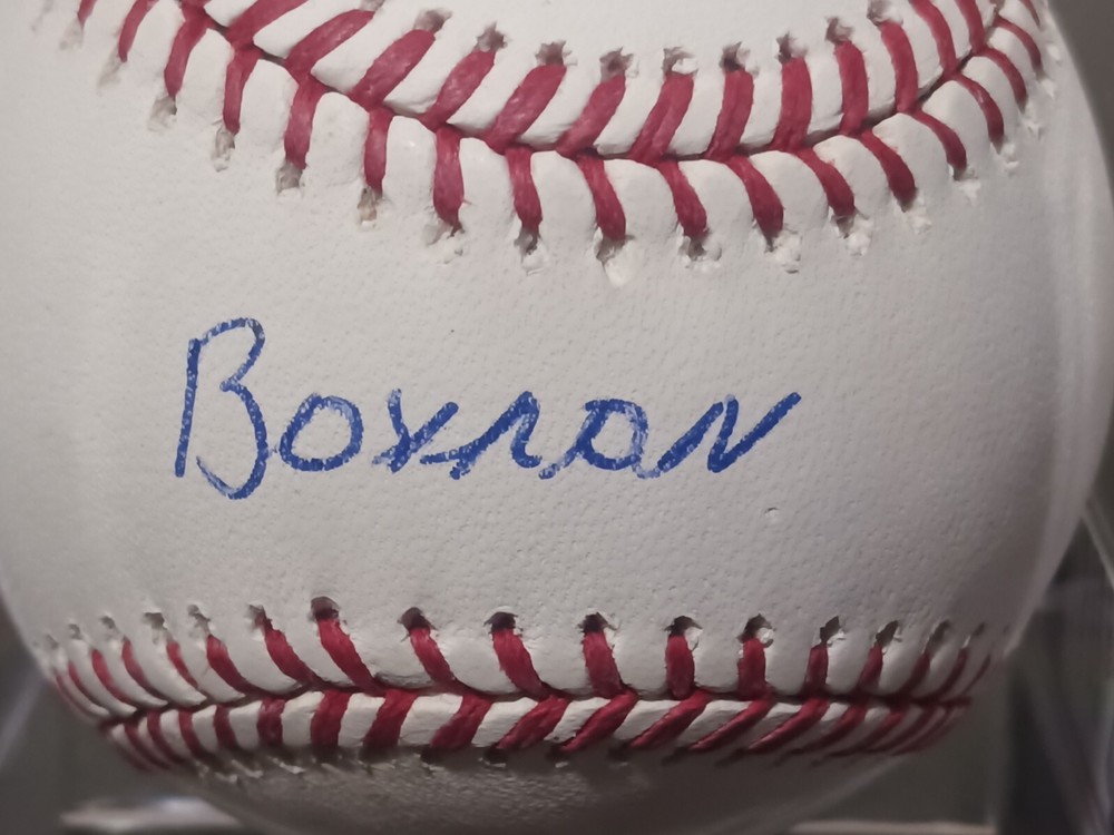 BAYRON LORA-Texas Rangers (Outfielder) Signed OML Baseball (JSA Basic COA)