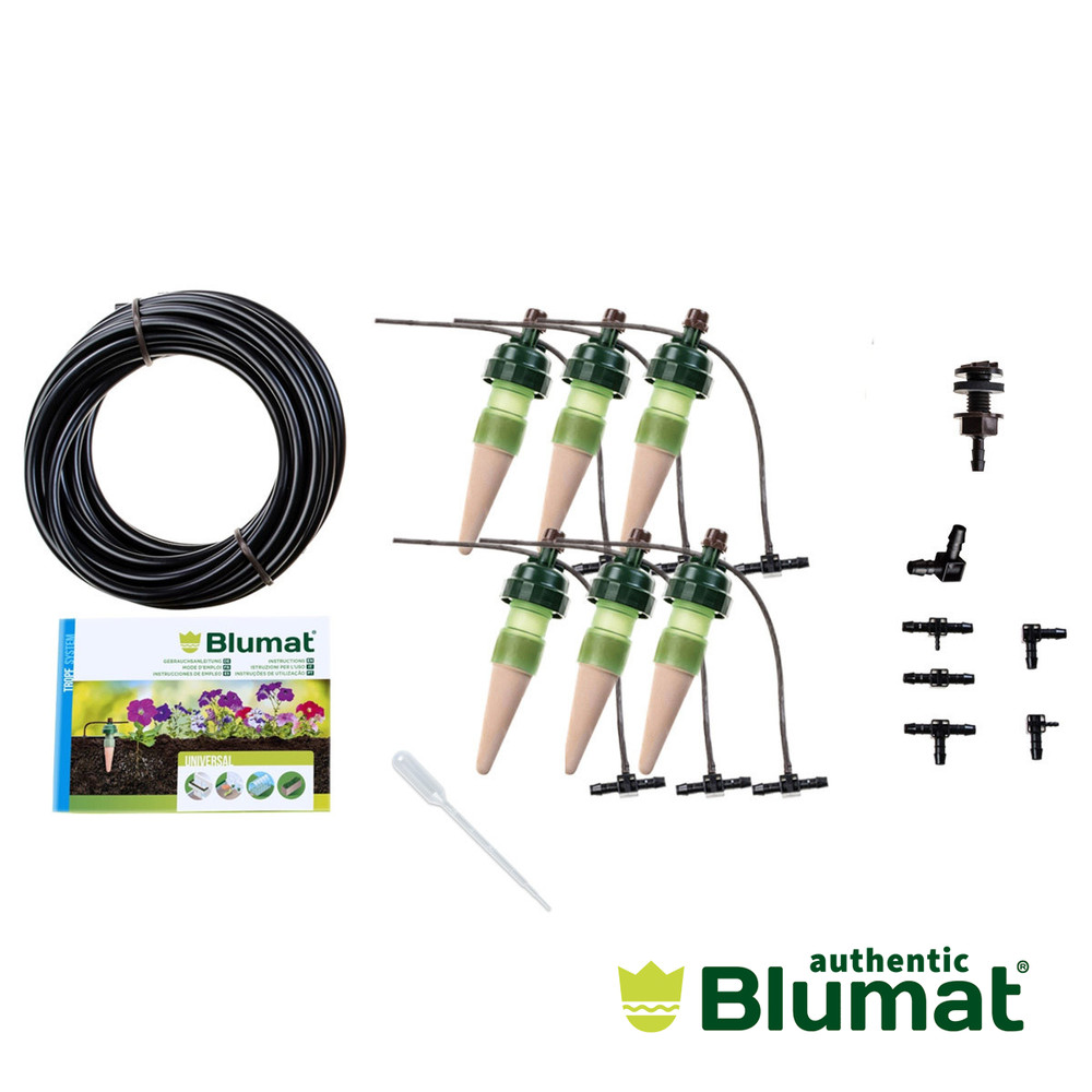 Blumat Self Watering Stake Box Kit - Automatic Drip Irrigation System (6 Pack)