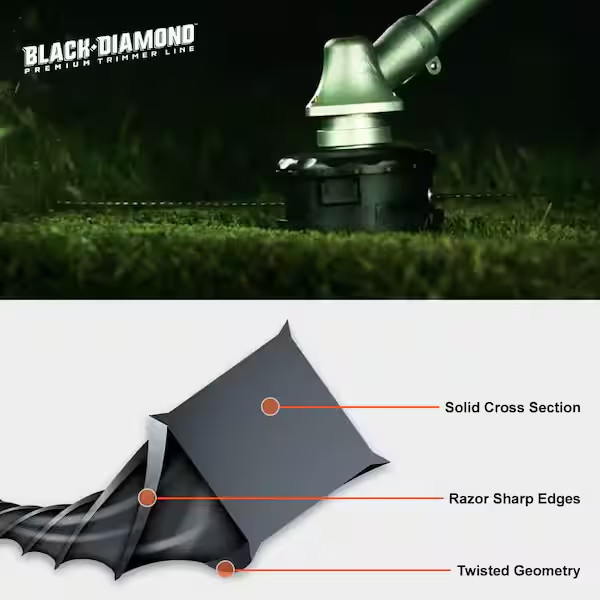 ECHO .095" Black Diamond Trimmer Line 253ft - (330095071)