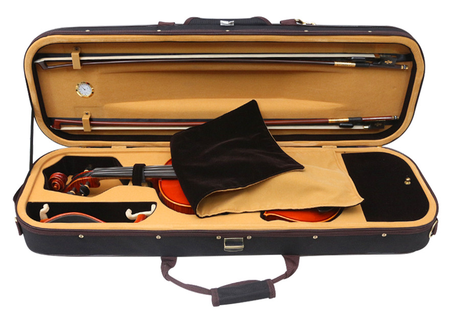 4/4 full size Violin Case with Backpack Strap Lightweight Hard shell Travel Case