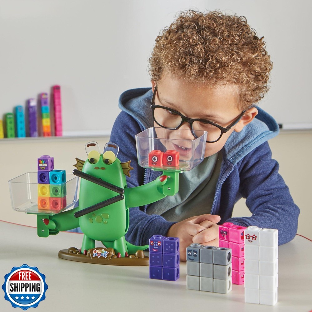 hand2mind Numberblocks Blockzee Balance Activity Set, ﻿61 MathLin