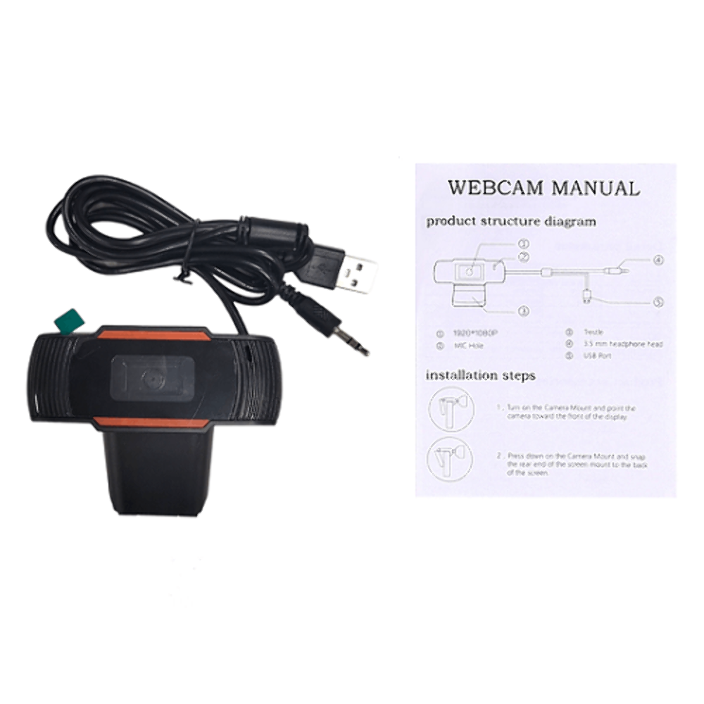 HD USB Web Camera Webcam Video Recording with Microphone For PC Laptop Desktop