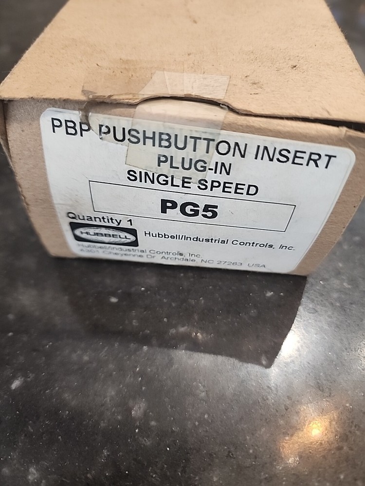 HUBBELL, PG5, START-STOP PLUG-IN INSERT, 28318-005 NEW