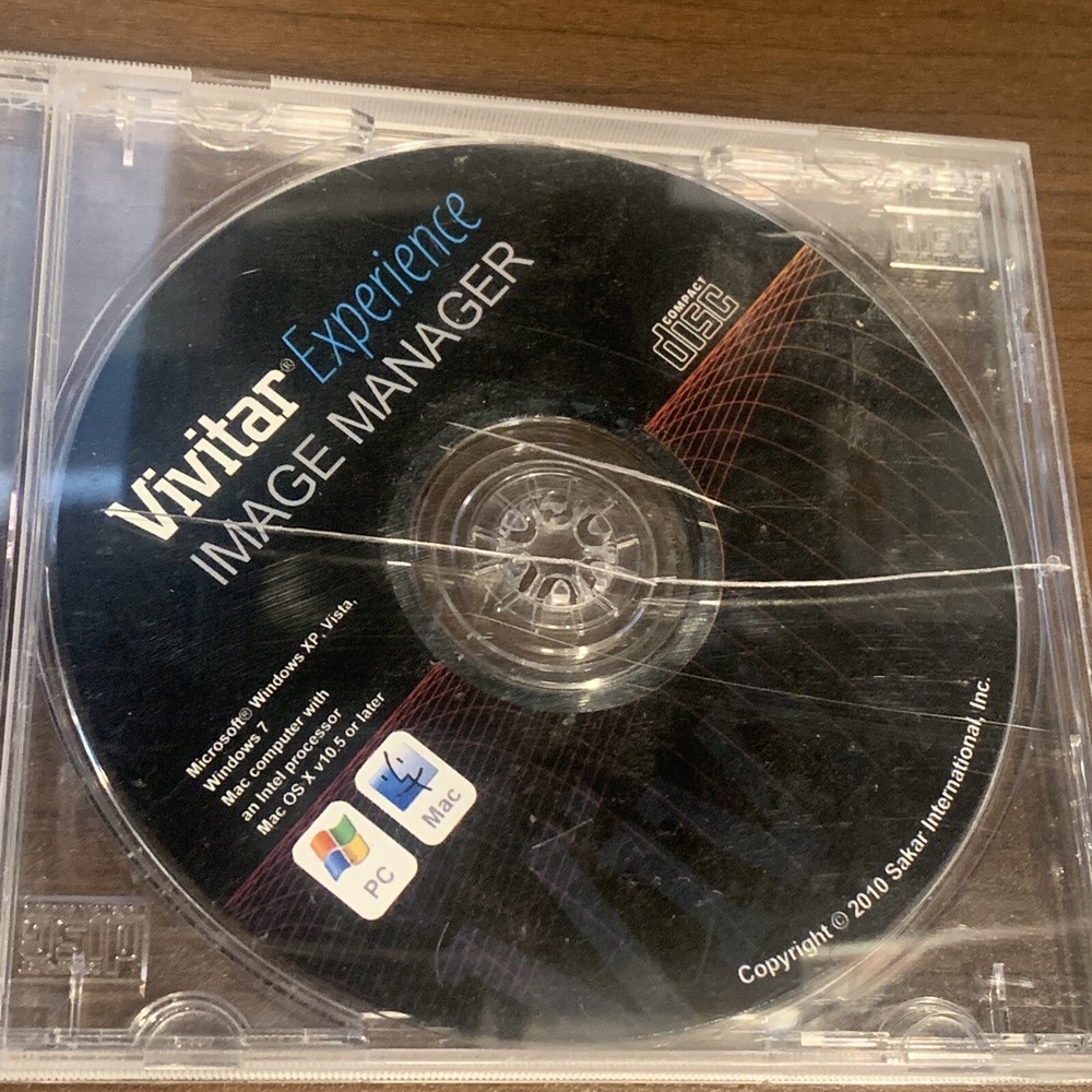 Vivitar Experience Image Manager Software 2010 / 2011 CD - cd4
