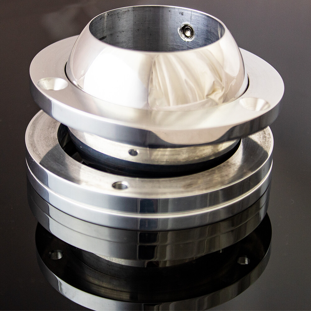 Billet Aluminum Steering Column  Swivel Floor Mount for 2" Columns SBC BBC 350