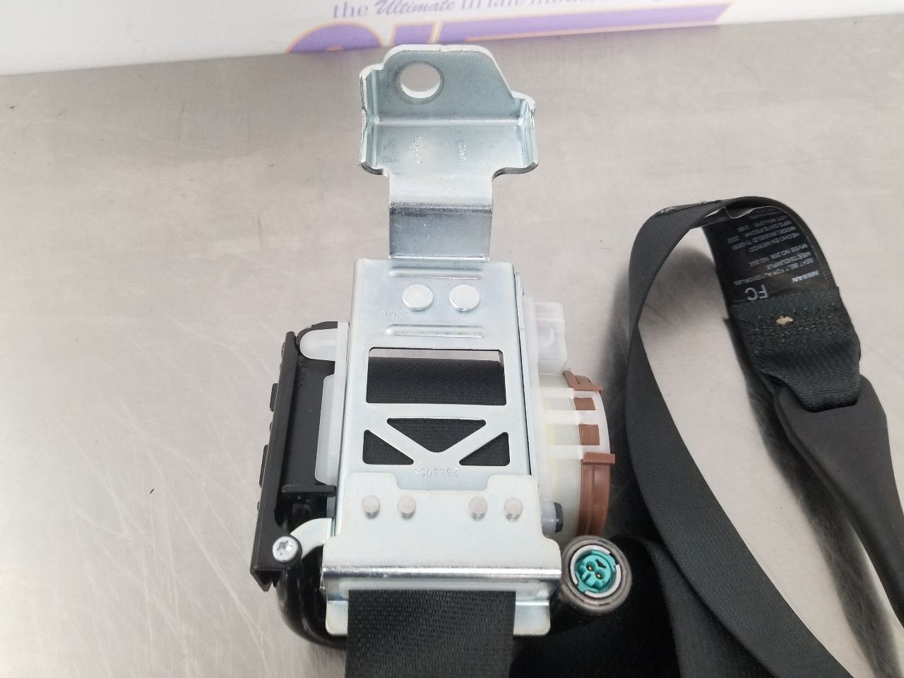 22 2022 NISSAN FRONTIER CREW PASSENGER RIGHT FRONT SEAT BELT RETRACTOR BLACK