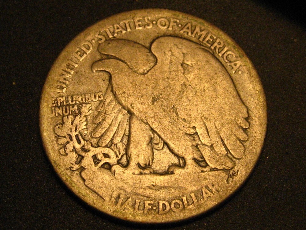 1916-S 90% Silver Walking Liberty Half Dollar