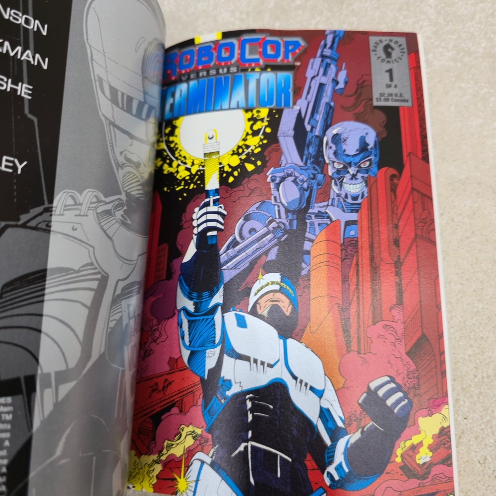 Robocop vs Terminator Comic Star System Exclusive 1992 With Inserts