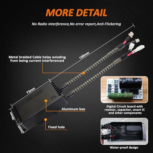 Canbus Decoder Kits Compatibility Anti Flickering Resistor Warning H1 H3