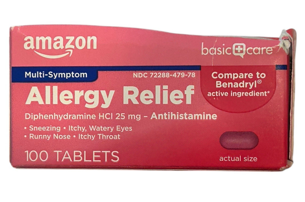 Multi-Symptom Allergy Relief - 100 Tablets - Ex: 5/26